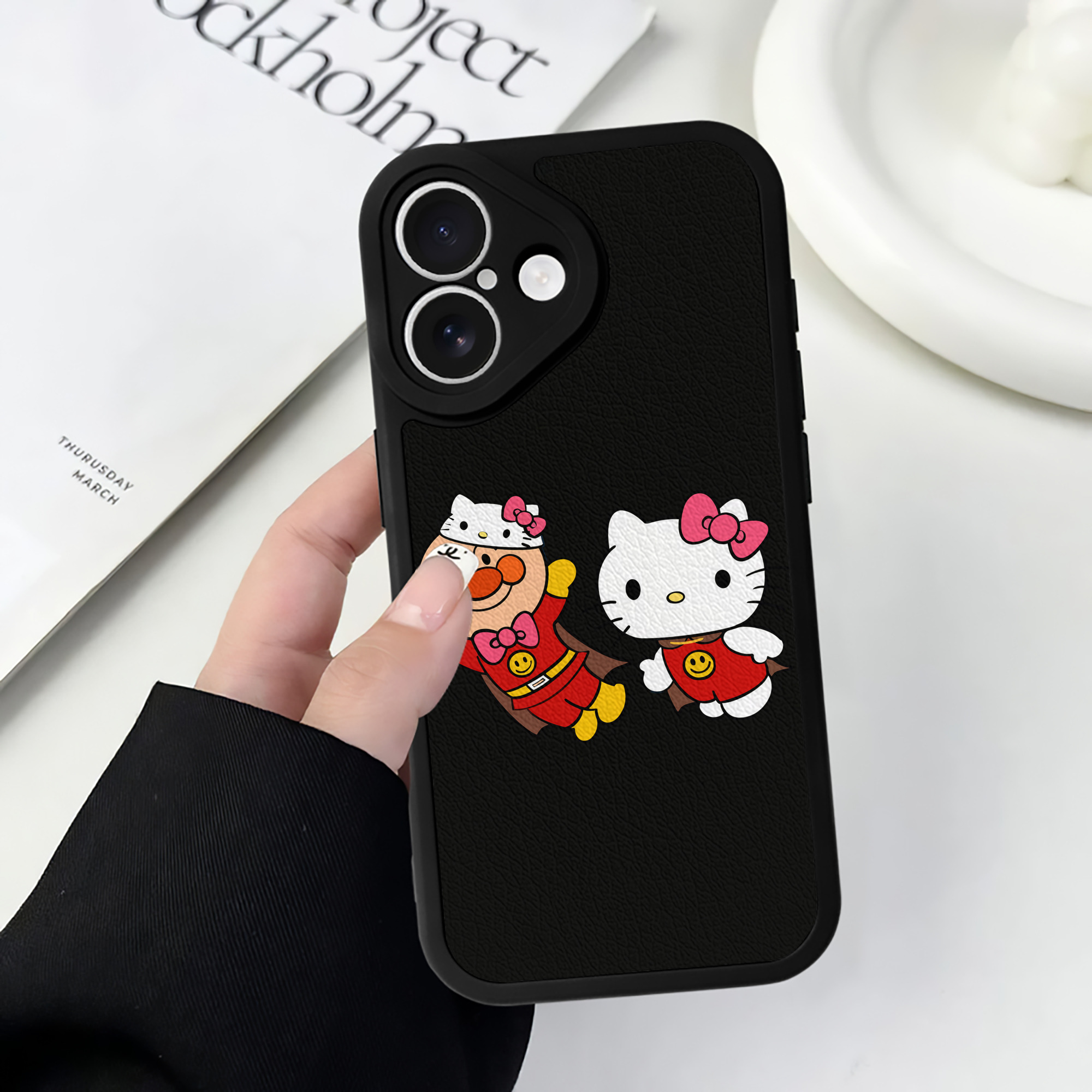 （画像用） アンパンマン Anpanman 【iPhone 16シリーズ対応】シリコンスマホケース（レザー調） 材質：シリコン
